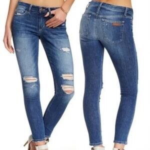 JOE'S JEANS Low Rise Distressed Skinny Jeans Size 26
